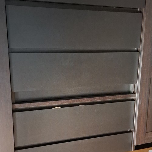 Malm kommode schwarzbraun - kommode,