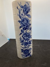 PMR Jaeger Bavaria Vase mit Kobalt Rosendekor u. Goldrand  Germany ,Ohne Fehler.