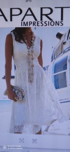 Spitzenkleid creme der