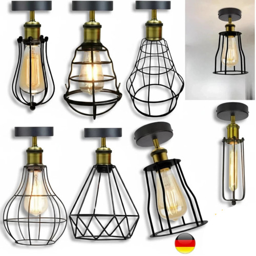 Deckenleuchte vintage draht - deckenleuchte,