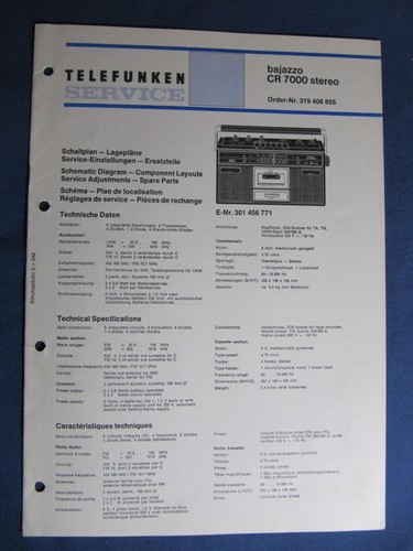 Telefunken bajazzo 7000 - cr,