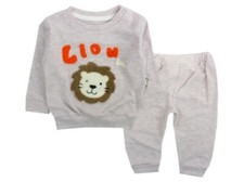 Gr. 74 Jogginganzug, Schlafanzug, Baby Junge Hellblau Lion 2 teilig