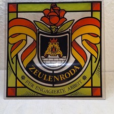 Altes Fensterbild Stadtwappen