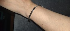 Armband mit Gravurplatte, Edelstahl