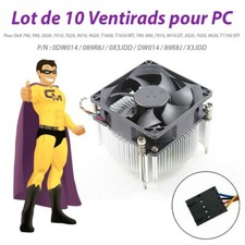 Pack x10 Kühler DELL 0DW014 089R8J 0X3JDD 990 T1600 MT 9010 Dt 9020 T1700 SFF
