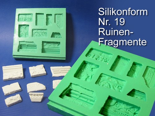 Silikonform fragmente 19 - fragmente,, nr.
