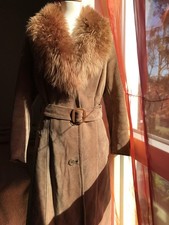 Echt Rauleder Mantel mit