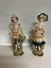 2x Vintage antike Figuren