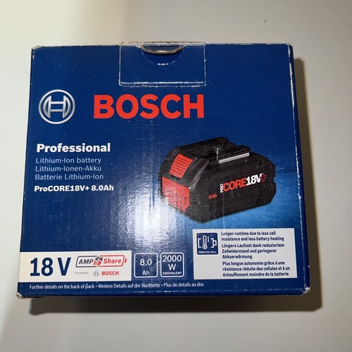 Bosch procore 18v 0ah - 18v+, 8.0ah