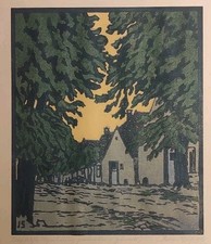 Julius Spieß "Dorfstraße" -