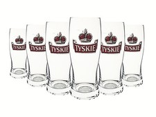 6x Tyskie Bier Gläser 0,3l Glas Becher Bierglas Biergläser, Brauerei Browary 