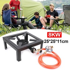Gaskocher Hockerkocher Campingkocher 4 Bein 8kw mit 1,5 M Schlauch und 50 mbar