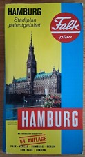 Stadtplan Hamburg - Falk - FalkPatentFaltung - Ausgabe 1979 / 1980  64. Auflage