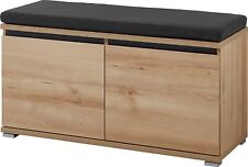 FURNARO Schuhbank Garderobenbank Schuhschrank Sitzbank Flurbank 96x52x40 cm