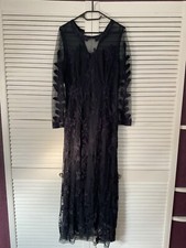 Damenkleid Abendkleid Elegant Lang S Anthrazit Patricia Dini Neuwertig