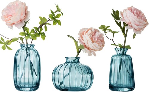 Kleine glasvasen set - kleine,