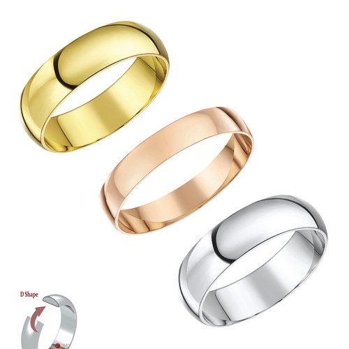 Ehering band gold d form - ehering, d-form