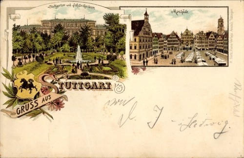 Wappen litho stuttgart - wappen,