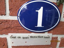 Hausnummer Oval