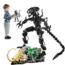 Xenomorph Alien Konstruktionsset 3D Modell Bausteine Montage Spielzeug Baukasten