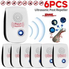 6 Stück Ultraschall Schädlingsbekämpfer,Elektronische Pest Repeller für Mäuse