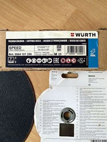 Bosch würth trennscheiben - bosch/würth, &