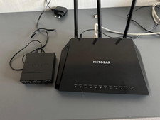 Netgear R6400-100NAS 1.75 Gbps Ethernet Wireless Router - Schwarz + Repeater
