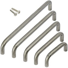 Bügelgriff ECHT EDELSTAHL Möbelgriffe massiv Schubladengriff Küche Schrankgriffe