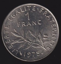 1 Franc Frankreich 1975