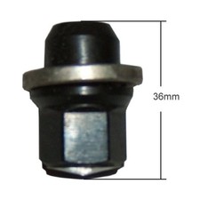 Radmutter schwarz für