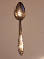 Jugendstil  Suppenlöffel  90er Silber Kreuzband  Besteck Schwerter 21cm