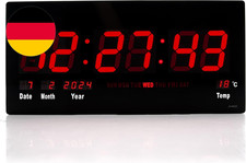 Wanduhr Digital Groß LED Uhr