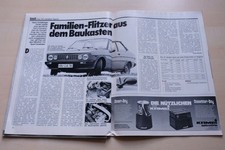 Rallye Racing 10/1978 Fiat 131 mirafiori Sport mit 115PS im TEST auf 2 Seiten