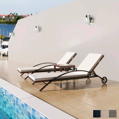 Sonnenliegen mit tisch - sonnenliegen,