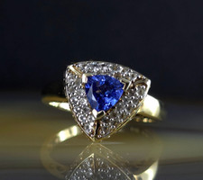 Ring Silber 925 Tansanit blau