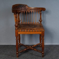 Antiker Stuhl Schreibtisch Armlehnenstuhl Vintage Tisch MÖBLINGER 2504_3001