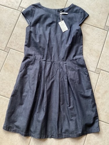 Opus kleid graublau baumwolle - opus,