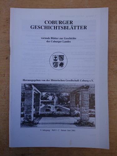 Coburger geschichtsblätter - coburger,