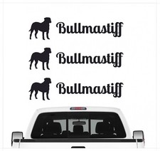Bullmastiff Aufkleber 3er Set