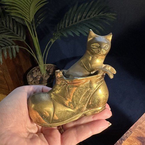 Vintage messing katze - vintage,