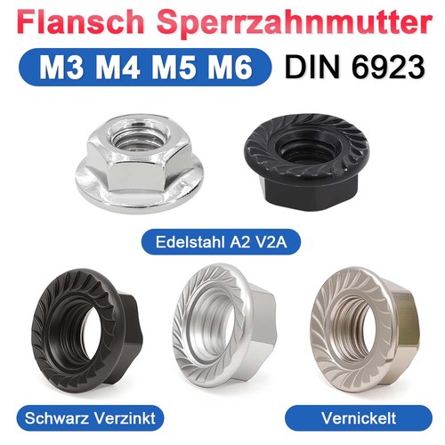Sperrzahnmutter edelstahl - edelstahl, a2