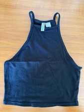 H&M Crop Top S Schwarz