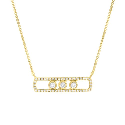 14k gelbgold slider diamant - gelbgold,