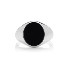 Herren Onyx Oval Siegelring
