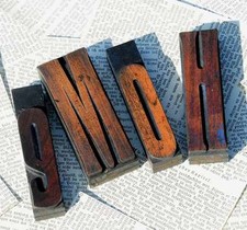 HOME Holzbuchstaben Jugendstil Druckbuchstaben Vintage letterpress wood type