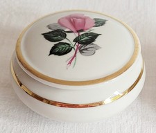 Porzellan Dose mit Deckel Rosendöschen Bavaria Vintage 60er Jahre
