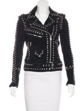 Damen Nieten Wildleder Jacke