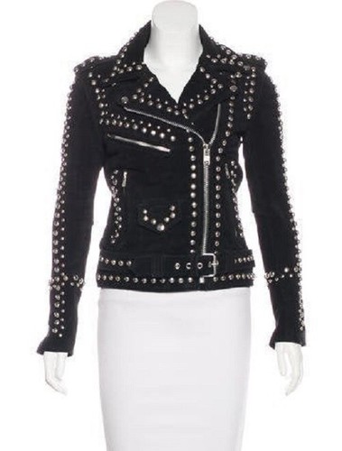 Damen nieten wildleder - damen, jacke