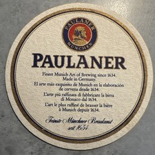 Bierdeckel Coaster Beermat Paulaner München  #1039# Englisch