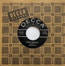 BRENDA LEE - SWEET NOTHIN'S / WEEP NO MORE MY BABY - Original US DECCA